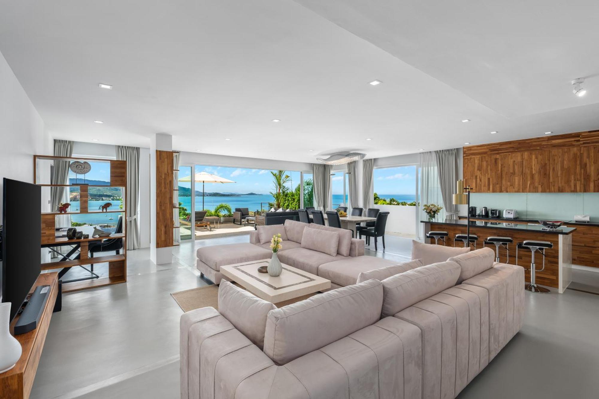 Samui Luxury Sea View Pool Villa IJ2 at uniQue Residences Bang Rak Beach  Exterior foto